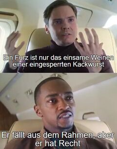 Er fällt aus dem Rahmen, aber er hat Recht meme #2